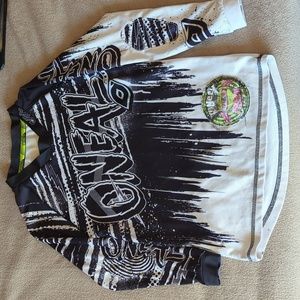 O'Neal Mayhem Riding Jersey Boys Size Small Black/White